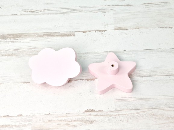 Tiradores infantiles 8 cm. ROSA