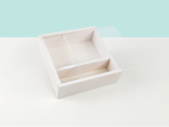 Caja Blanca fotos 10x15 c/Tapa Metacrilato Ref.P00CF13B1M