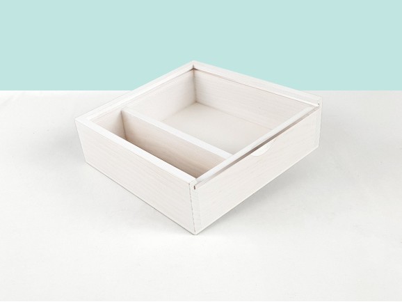 Caja Blanca fotos 10x15 c/Tapa Metacrilato Ref.P00CF13B1M