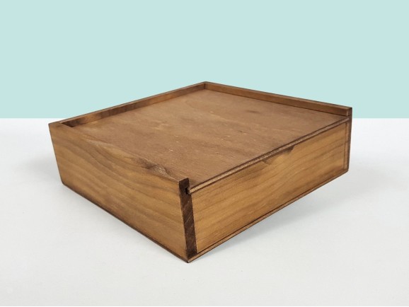 Caja Envejecida fotos 10x15 c/Tapa Madera Ref.P00CF13T