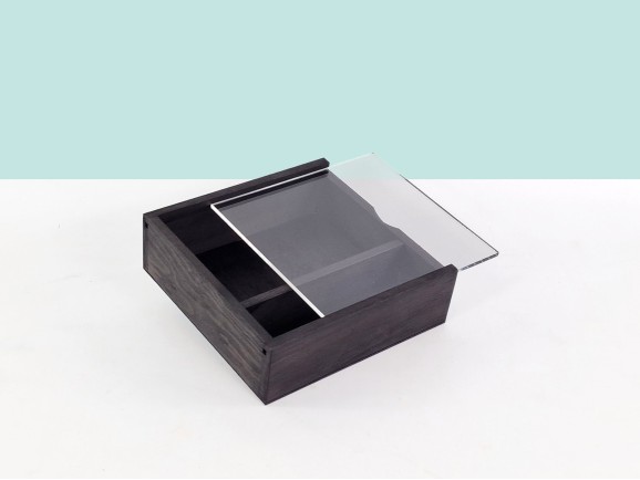 Caja Negra fotos 10x15 c/Tapa Metacrilato Ref.P00CF13NM