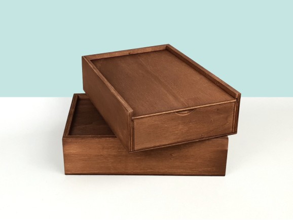 Caja Envejecida fotos 10x15 c/división Ref.P1454C4T