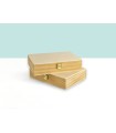 Wooden box 26x19x6 cm. with hinge, suitcase clasp Ref.PC6FM