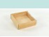 Caja de madera 17,5x17,5x5,5 cm. c/tapa metacrilato Ref.P00C3M