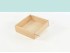 Caja de madera 17,5x17,5x5,5 cm. c/tapa metacrilato Ref.P00C3M