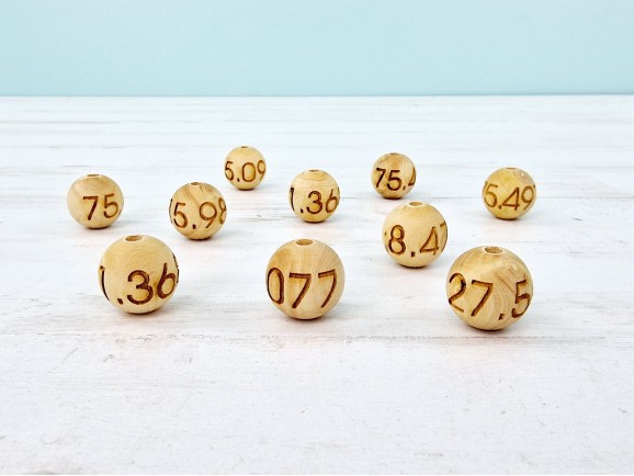 Boj wood ball Ø18 mm. with drill Ref.BOJ18