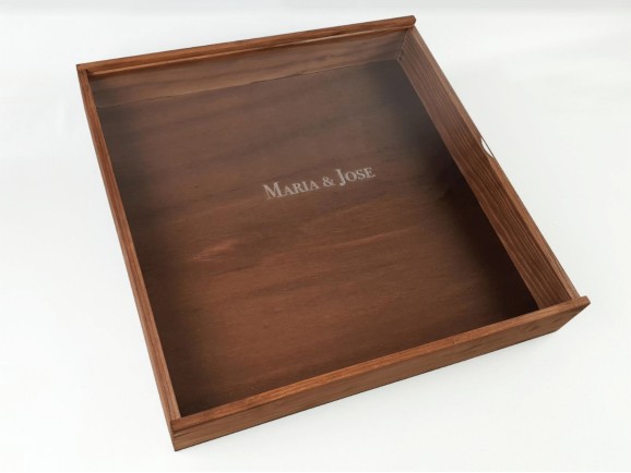 Caja Envejecida para Álbum c/Tapa Metacrilato varias medidas Ref.P1454C81M