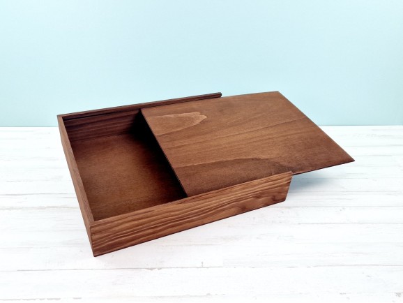 Caja Envejecida para Álbum 38,5x33x8 cm. c/Tapa Madera Ref.P1454C8FC