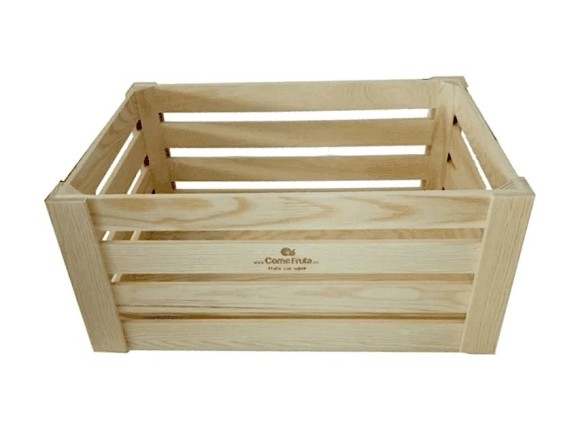 Pine wood basket box 2 sizes Ref.A362517