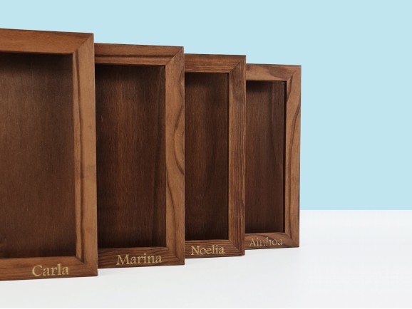 Aged wooden frame box for album, various sizes Ref.P1454CAT