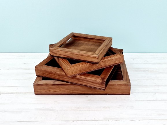 Caja Marco de madera Envejecida para Álbum varias medidas Ref.P1454CAT