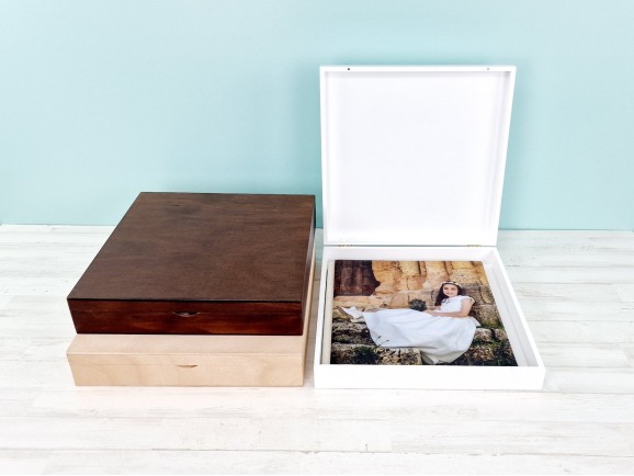 Wooden box case for album, 3 finishes Ref.PCA33