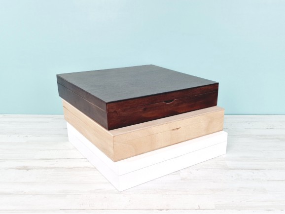 Caja estuche de madera para Álbum 3 acabados Ref.PCA33