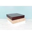 Caja estuche de madera para Álbum 3 acabados Ref.PCA33