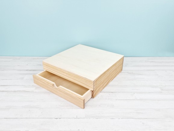 Natural box with drawer and divisions two measures Ref.P1454C9B2