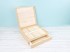Natural wood box 36x36x11 cm. with drawer and dividers Ref.P1454C9B2-G