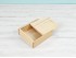 Pine wood box 13x12x4 cm. with sliding cover Ref.P53C16