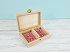 Wooden box 16x11x4 cm. for 2 decks Ref.P78C01