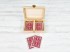 Wooden box 16x11x4 cm. for 2 decks Ref.P78C01