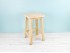 50 cm. square wooden stool Ref.AR1311