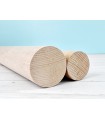 Palo redondo de madera 2 diámetros Ø50 - Ø60 mm. Largo 80 cm.