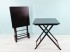 Set of 2 Folding Side Tables with Cherry or Walnut Stand Ref. 1391