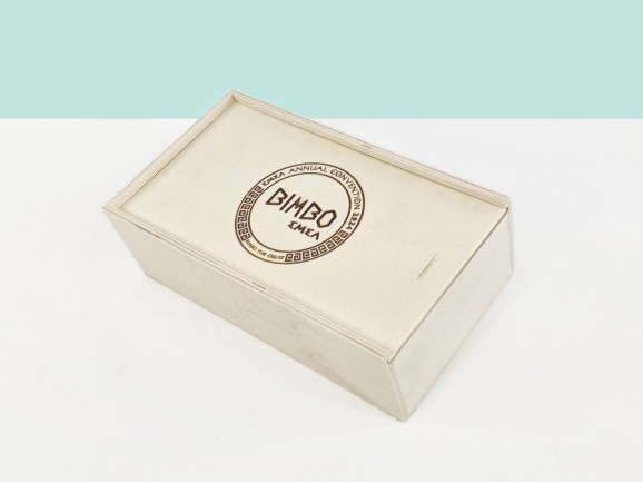 Caja de madera 32,5x18x7,5 cm. c/tapa corredera Ref.PC2D