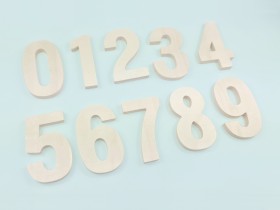 Wooden Numbers 10 cm. Ref.P1341EN