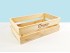 Caja Cesta de madera natural 48x30x12 cm. Ref.T0629