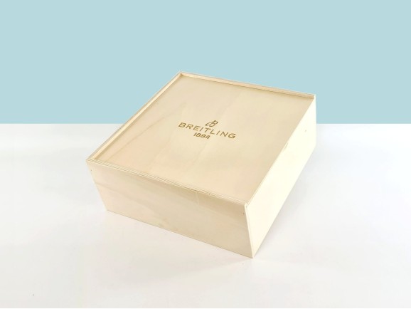 Caja de madera 35x35x14 cm. c/tapa corredera Ref.PC9H