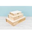 Wooden book box 3 sizes Ref.P1320A