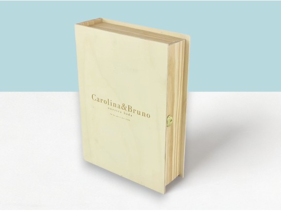 Caja libro de madera 3 medidas Ref.P1320A