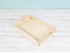 Rectangular wooden tray with handles 30x20x6.5 cm. Ref. DRTC714M