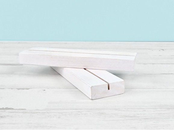 Taco de madera Blanco 15x4x1,5 cm. Ref.P1012