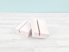 White wooden block 12x9x4 cm. Ref.P1005