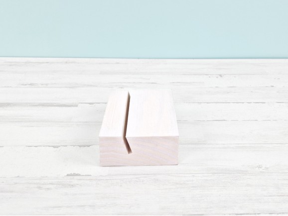 Taco de madera Blanco 12x9x4 cm. Ref.P1005