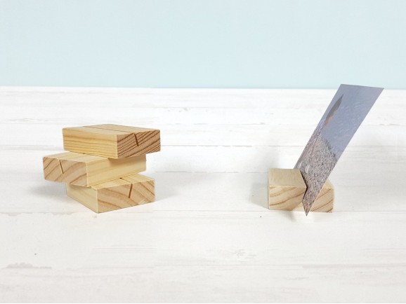 Natural wood block 7x5x2 cm. Ref.P1006