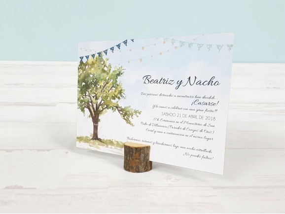 Taco tronquito de madera c/ranura Ref.1010