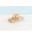 Taco de madera 12x5x2 cm. Ref.P1014