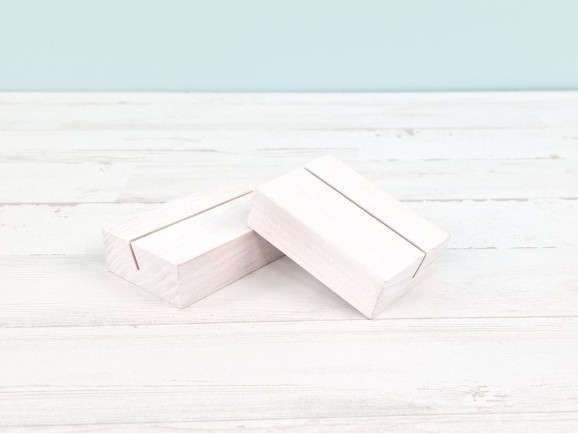 Taco de madera Blanco 7x5x2 cm. Ref.P1013