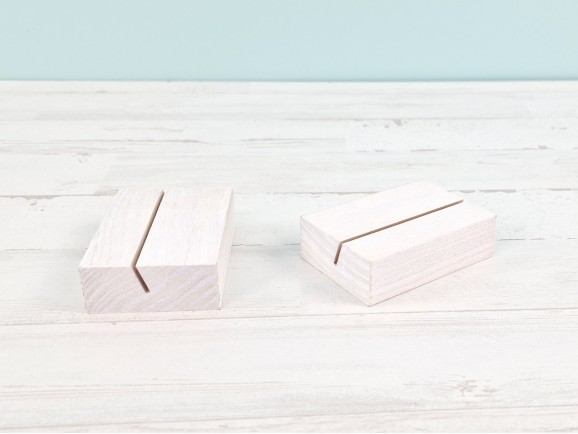 Taco de madera Blanco 7x5x2 cm. Ref.P1013