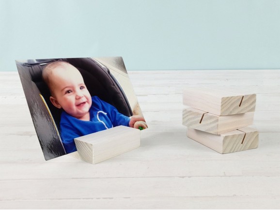 Taco de madera Blanco 7x5x2 cm. Ref.P1013