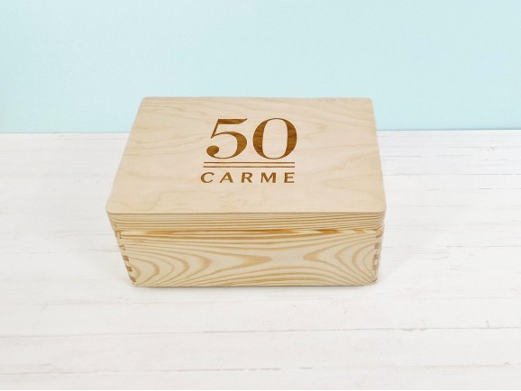 Pine wooden box 30x20x14 cm. with hinges Ref.DRSD130