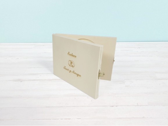 Caja de madera para 1 CD/DVD Ref.P1820A