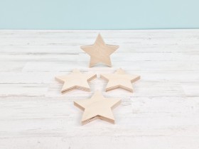 Wooden star 10x10x1 cm. Ref.DRZN725M