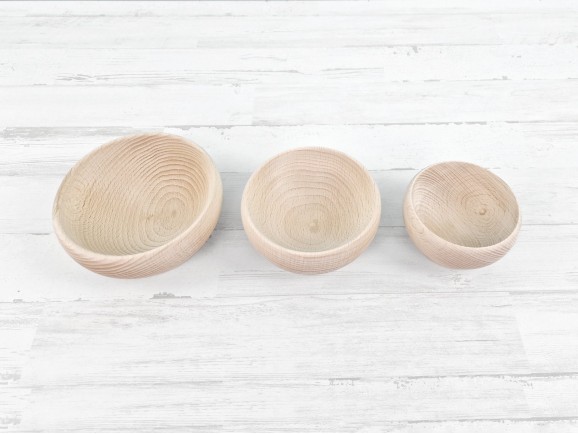 Pack 3 cuencos de madera Ref.DRKC860K