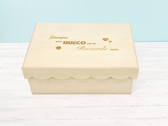 Wooden box 23x16x9 cm. 6 divisions Ref.P35C47RB