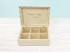 Caja de madera 23x16x9 cm. 6 divisiones Ref.P35C47RB