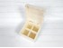 Caja de madera 16x16x9 cm. 4 divisiones Ref.P35C47RA