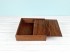 Aged wooden box 29x29x7 cm. 2 lids Ref. P1454C81-27